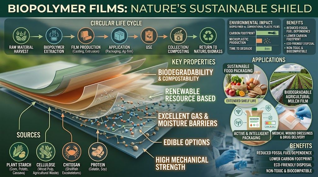 Biopolymer Films Market Growth, Trends and Forecast by 2034